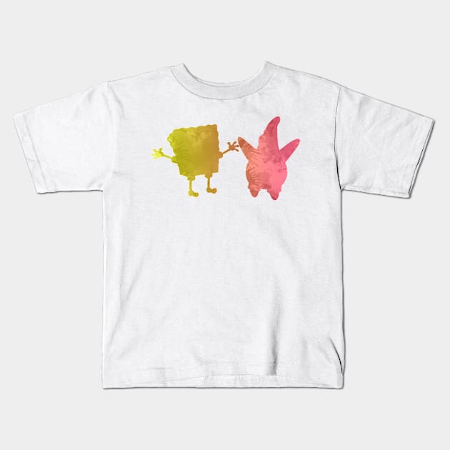 Friends Inspired Silhouette Kids T-Shirt by InspiredShadows